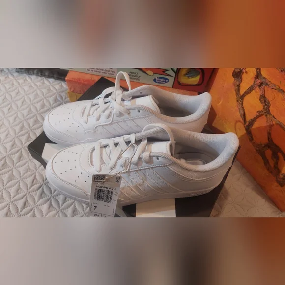 adidas Men's White Sneakers - Picture 2 of 6